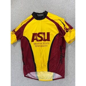 Arizona‎ State Sun Devils Hincapie 3/4 Zip Cycling Jersey (Men's 2XL) Yellow